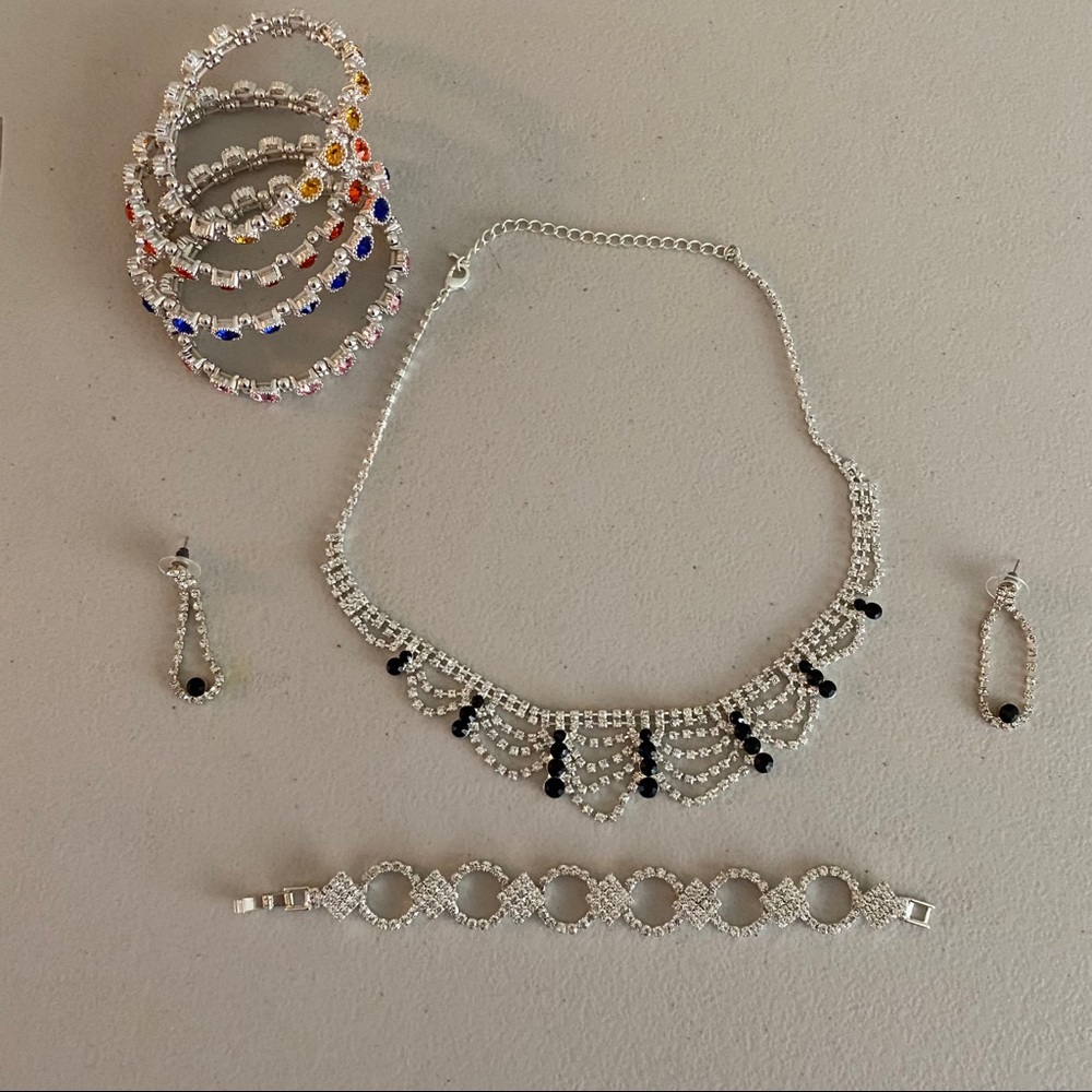 Sparkly jewelry bundle